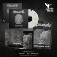OSSUARY Cremation Ritual LP WHITE BLACK MARBLE , PRE-ORDER [VINYL 12"]